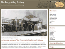 Tablet Screenshot of forgevalleyrailway.co.uk